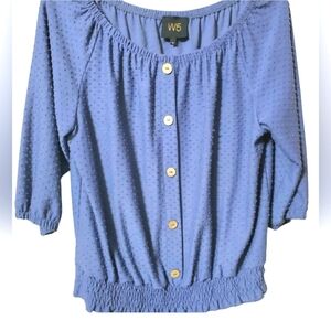 Anthropologie W5 Swiss Dot Blouse